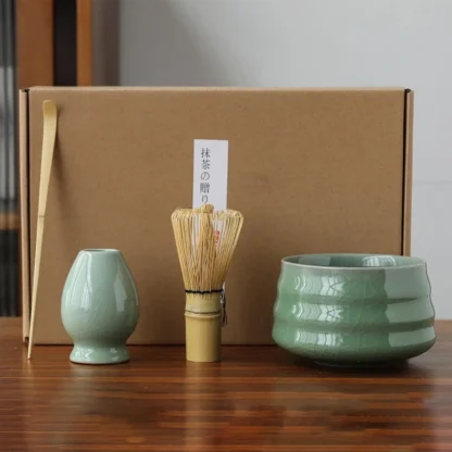 4Pcs Japanese Bamboo Handmade Matcha Tea Set for Tea Lovers Gifts Utensils Gadgets Tea Room Teaware - Image 4