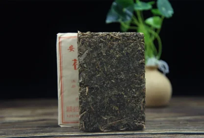 Anhua Baishaxi  Dark Tea with Golden Flower Dark Tea Fu Brick 300g - Image 6