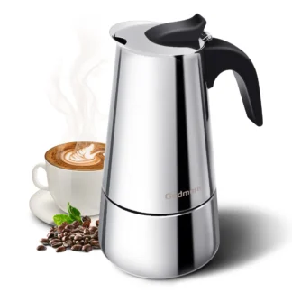 6 Cups Stainless Steel Moka Pot Coffee Pot