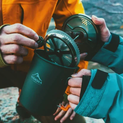 Widesea Camping Coffee Pot with French Press - Image 6