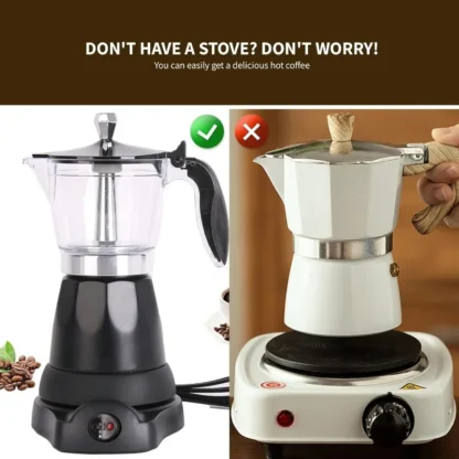 6 Cup Electric Cuban Coffee Maker - Image 3