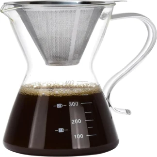 Transparent Glass Pour Over Coffee Maker Set