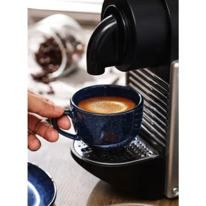 4 oz Porcelain Espresso Cups with Saucers, Spoons, Metal Stand - Image 6