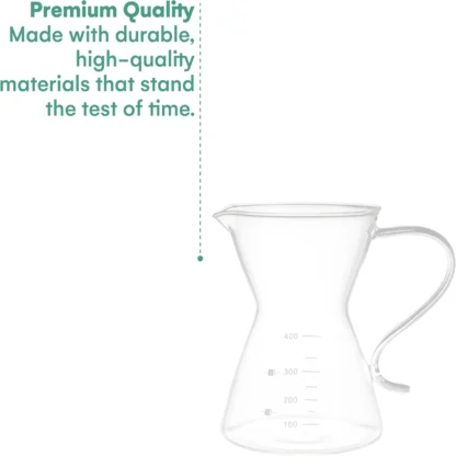 Transparent Glass Pour Over Coffee Maker Set - Image 4